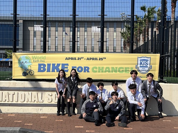 픽사이클 동아리 소속 한국국제학교 제주 학생들. ⓒ이혜인