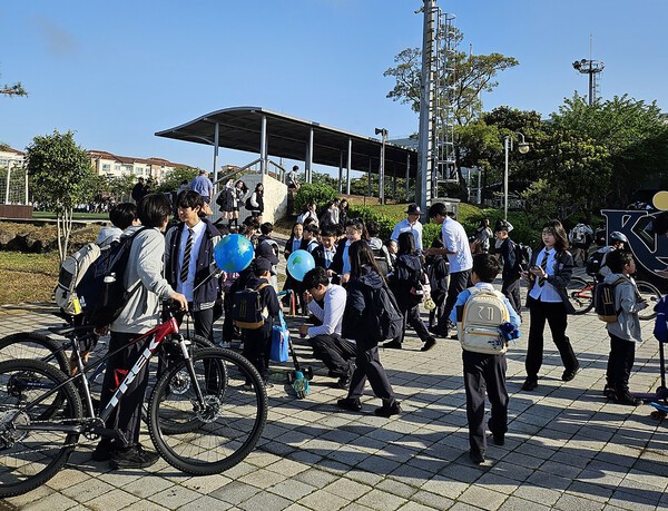 'BIKE FOR CHANGE' 행사 모습. ⓒ이혜인