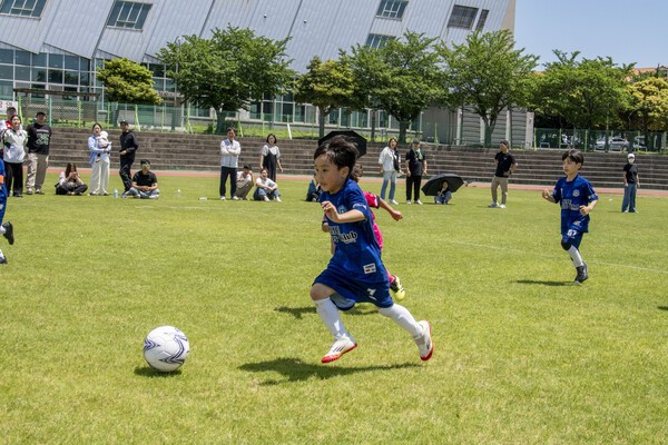지난 17일 제주시 애향운동장에서 치러진 제17회 미디어제주기 전도유소년축구대회의 모습들. /사진=미디어제주.