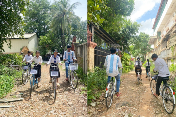 픽사이클이 캄보디아에 후원한 자전거. 사진출처=(사)프렌드림