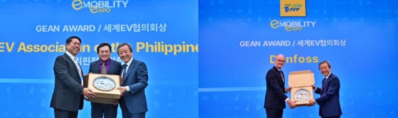 (왼쪽) 필리핀전기차협회장 Rommel T. Juan (오른쪽) Denfoss Industries Pte Ltd. Soren Kvorning President
