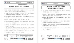 무안공항 제주항공 여객기 사고 명칭 논란, 국토부가 키웠다