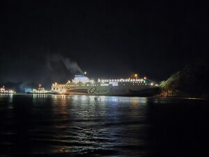 [종합] 섬 위로 올라가버린 여객선 ... 승객들은 무사히 전원 구조