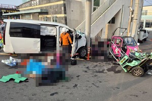 우도 승합차 사고 운전자, 구속 기로 "급발진 정황은 발견 못해"